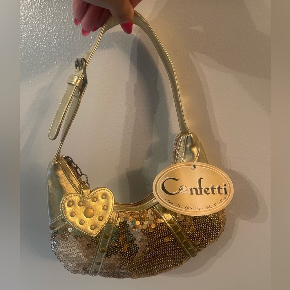 Gold Sequin Mini Women's Bag
